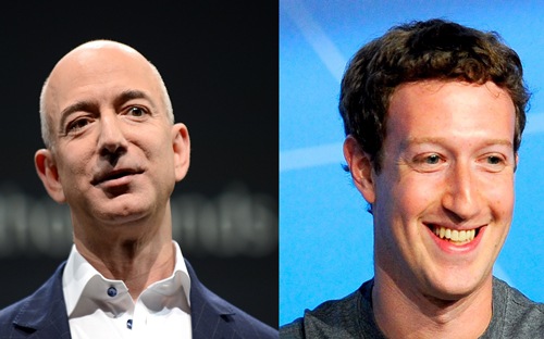 Ông chủ Amazon và Facebook kiếm hơn 40 tỷ USD từ đầu năm