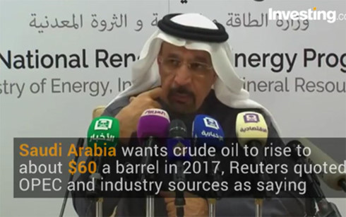 Giá dầu hướng mốc 60 USD/thùng