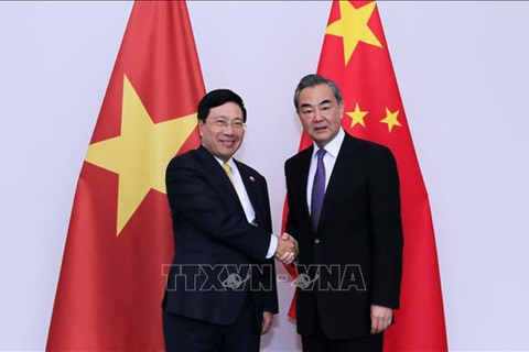 Phó Thủ tướng Phạm Bình Minh hội đàm với Bộ trưởng Ngoại giao Trung Quốc Vương Nghị
