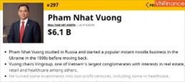 Phạm Nhật Vượng cán mốc 6,1 tỷ USD lọt Top 300 tỷ phú giàu nhất hành tinh